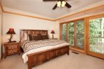 Comfortable Master Bedroom - 2 Bedroom Ski-In Condo - Chateaux DuMont - Keystone CO